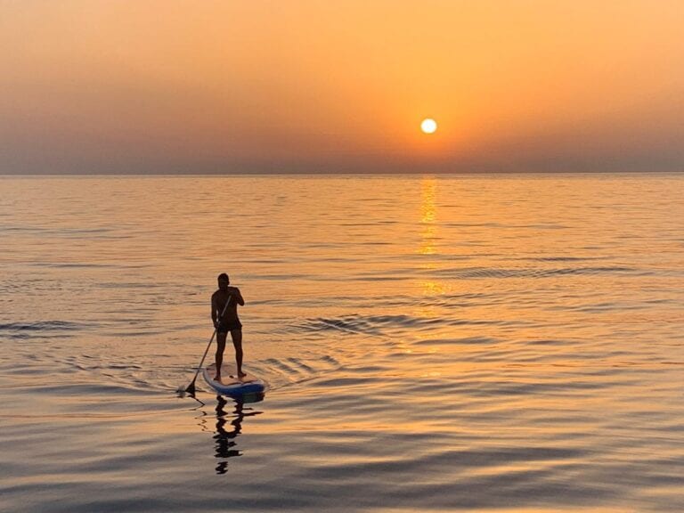 Ostia Beach paddleboarder