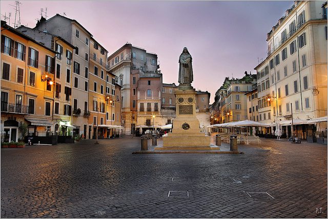 Hauntings in Rome - Campo dei Fiori Rome - Giordano Bruno