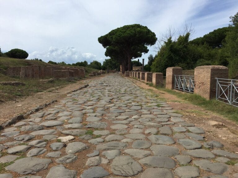 Ostia Antica - Port of Ancient Rome - ancient road