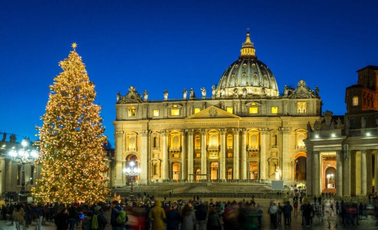 Christmas Season in Italy Vatican City Saint Peter's Basilica
