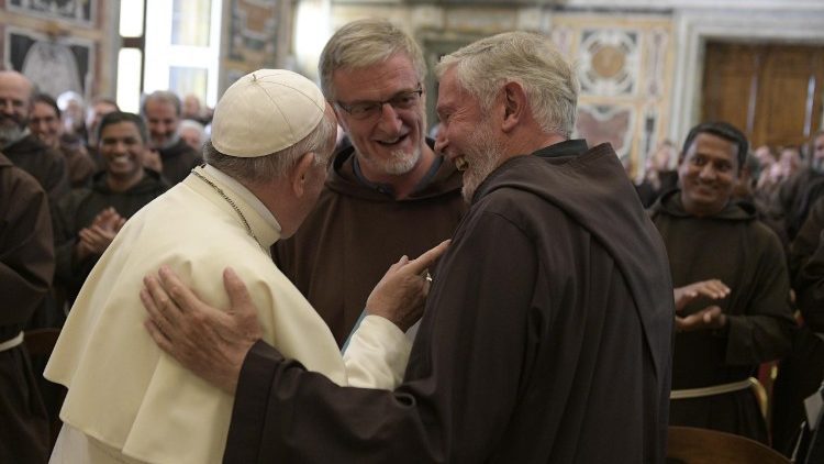 Capuchin Friars and Pope Francis