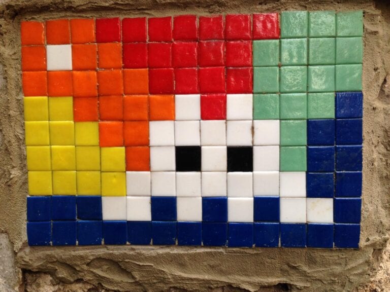 Space Invader mosaic