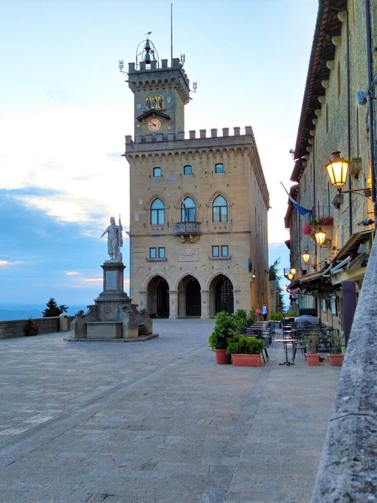 San Marino historic piazza