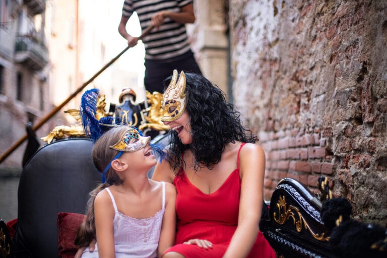 Carnival in Venice - Gondola and Masks