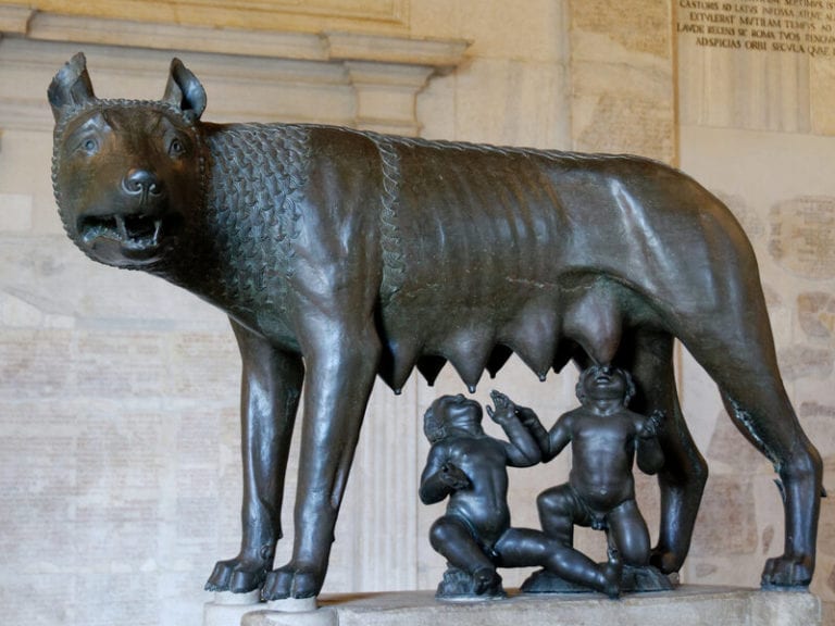 Romulus and Remus and the She-wolf from the founding of Rome
