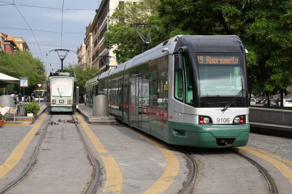 Tram in Rome, Italy