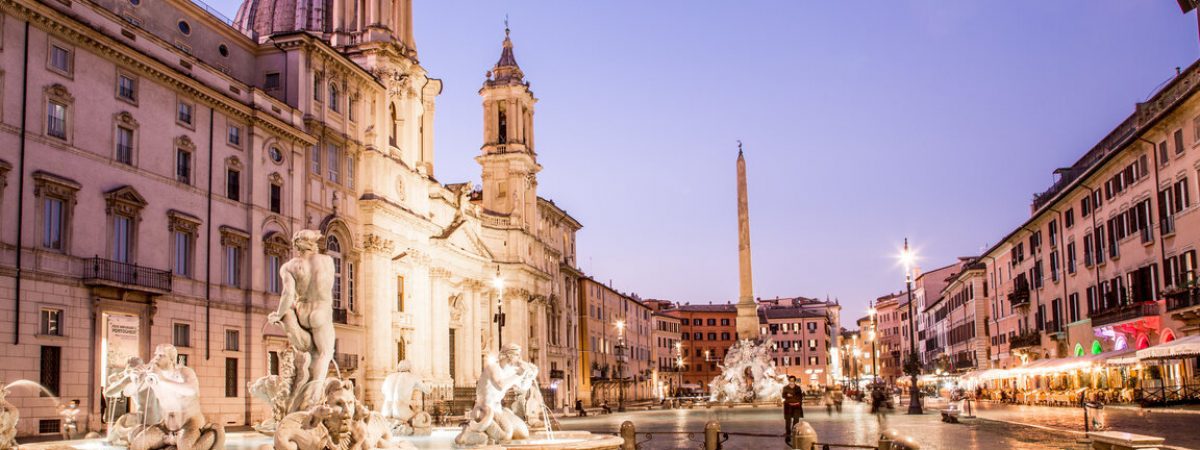 Rome City Center - Piazza Navona at night