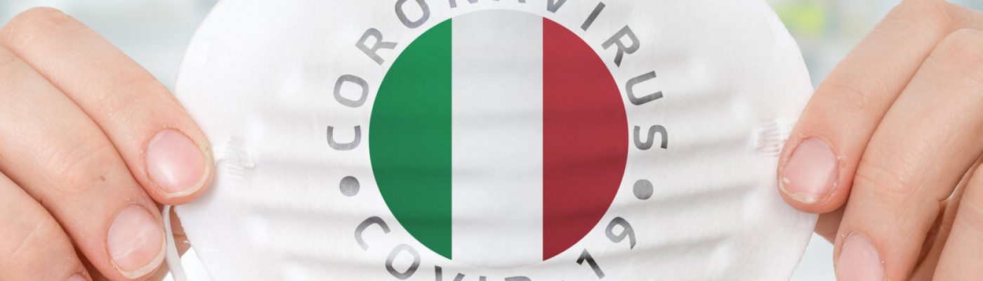 Covid-19 Italy - Italian tricolor mask