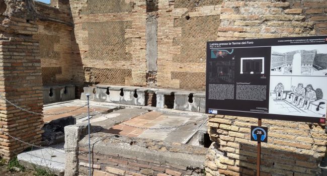 Ostia Antica public toilets