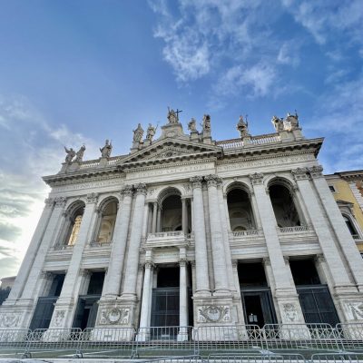 San Giovanni in Laterano facade with sky