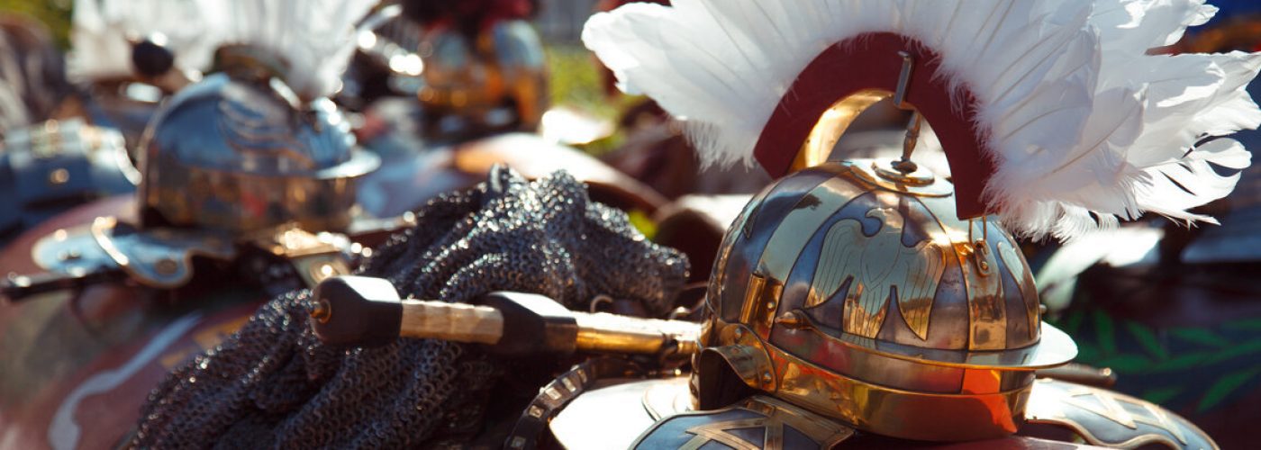 Gladiator Helmets_founding of Rome parade