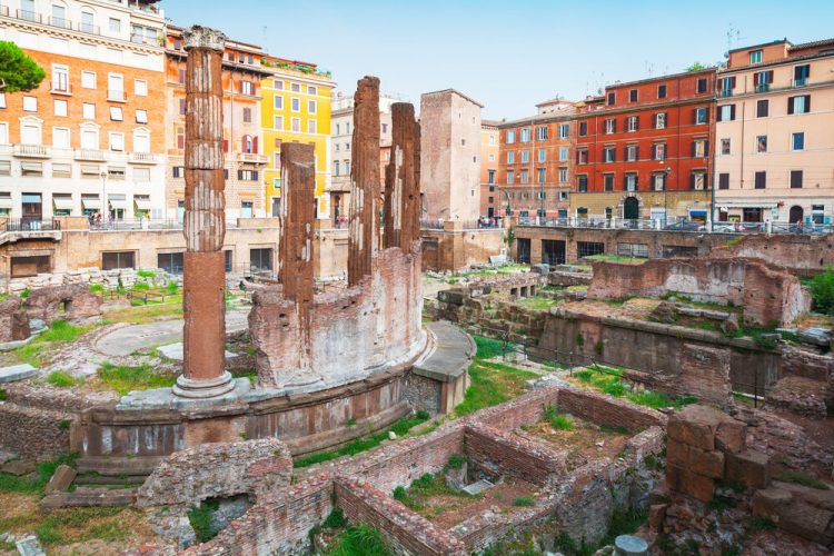 Ancient Sites in Ancient Rome - Largo Argentina - Theater of Pompey