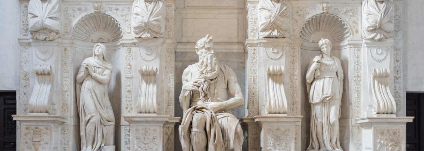 Saint Peter in Chains - Michelangelo Horned Moses